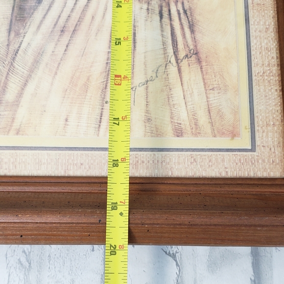 RARE Vtg. A Little Kiss First Love By Margaret Kane Framed Art Print - Picture 10 of 12